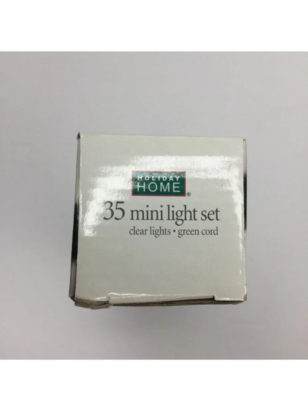 Holiday Home Set 35 Mini Light Set Clear Lights Green Cord